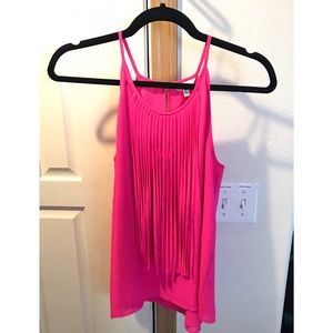 Hot pink tank top